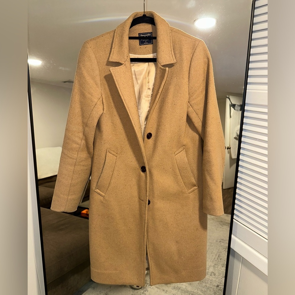 Abercrombie & Fitch Wool Blend Coat